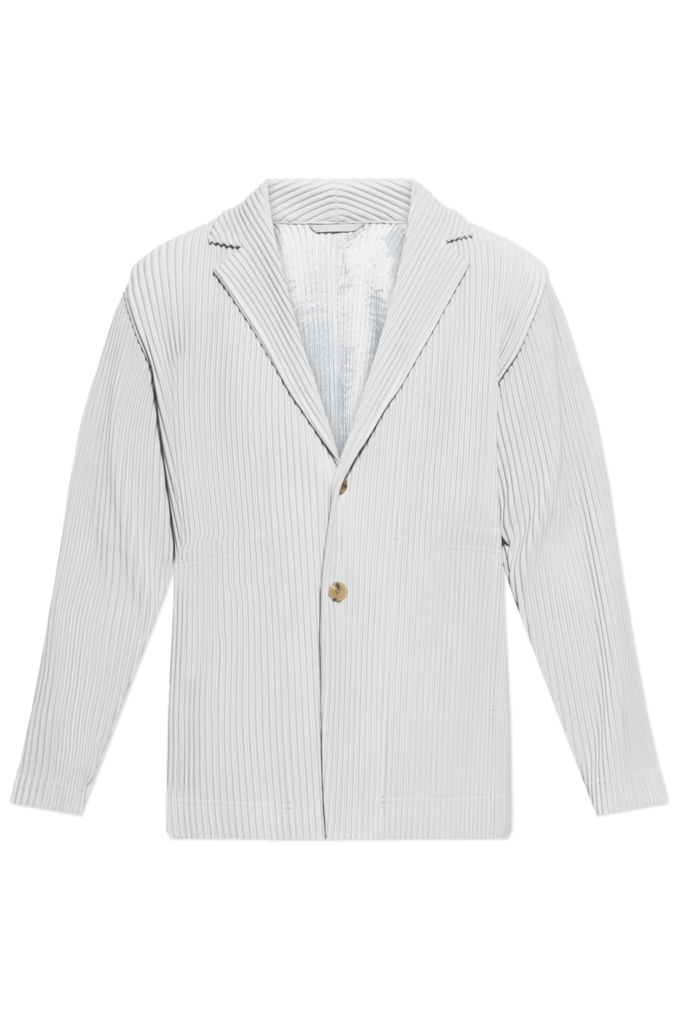 Homme Plissé Issey Miyake Men's Pleated Zip Jacket in Sage